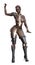 3D African warrior girl