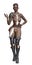 3D African warrior girl