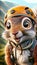 3D Animated Squirrel Ready for Adventure