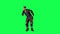 3d animated warrior man telling secret to his friend from opposite angle on green screen 3D people walking background chroma key V