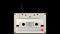 3d animated white audio cassette with tape animation
