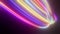 3d animation of abstract background with ascending colorful neon lines