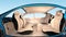 3D animation of autonomous car interior concept