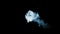 3d animation of beautiful smoke on a black background for visual effects with smoke. V10