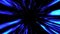 3d Animation with Blue Glowing Energy Light Effect on Dark Space Background. Jump to Lightspeed or Black Hole Abstract