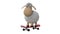 3d animation funny sheep skateboarding