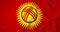 3d animation of Kyrgyz flag