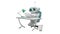 3D Animation of the Little Robot Behind the Table with Alpha Channel