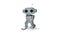 3D animation the little white robot