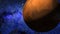 3D Animation of Probe Approaching The Red Planet Mars