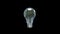 3D Animation Of A Timelapse Growing Tree Inside Traditional Light Bulb, Black Background