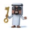 3d Arab has the gold key