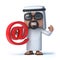 3d Arab sheik holds an email address symbol