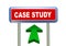 3d arrow road sign - case study