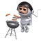 3d Astronaut barbeque