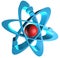 3D atom logo