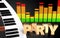 3d audio spectrum party sign