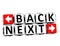 3D Back Next Button Click Here Block Text