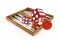 3d Backgammon and Dices -