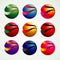 3D Ball Symbol Graphic objects, colorful and modern style