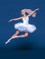 3D Ballerina in light classic pointe shoes