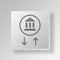 3D bank transactions icon Business Concept