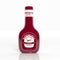 3D barbecue sauce red plastic bottle