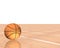 3d basketball isolated on a white