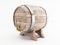 3d Beer barrel against white background.