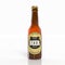 3D beer brown glass bottle