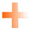 3d bevel cross as healthcare, first-aid, emergency response and as aid as a general symbol. Ambulance, paramedic, hospital and