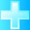 3d bevel cross as healthcare, first-aid, emergency response and as aid as a general symbol. Ambulance, paramedic, hospital and