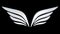 3d bird wing symbol