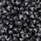 3d black hearts pattern background. Scattered hearts like candy