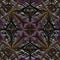 3d black purple symmetric fractal pattern