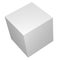 3D Blank White Box or Cube