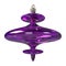 3d blown purple glass Christmas tree toy isolated on a white background. Christmas and Happy New Year realistic design