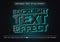 3D Blue Back Light Text Effect, Editable Text Effect