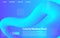 3D Blue Color Background of modern fluid. Landing page design. Fluid Shape Vector Form. 3D Poster for website design.