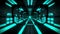 3D Blue Hi-Tech Neon Tunnel Loop Motion Background