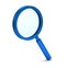 3d blue magnifying glass icon