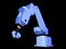 3D Blue Robotic Arm