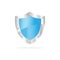 3D Blue security shield
