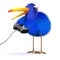 3d Bluebird plays a video game