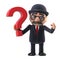 3d Bowler hatted British businessman has a question