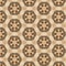 3D Brown and Golden design with interlocking surface, Seamless Pattern