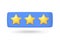 3d bubble rating stars for best excellent services rating for satisfaction