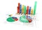 3D business charts in color