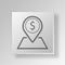 3D Business location icon Business Concept