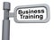 3d business training sign post